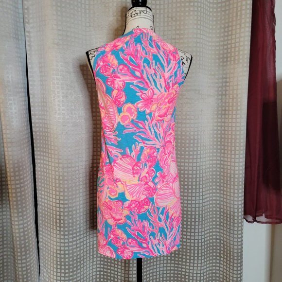 Lilly Pulitzer Pink & Blue Essie Dress - Size XXS - Picture 4 of 13